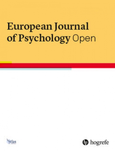 European Journal od Psychology Open - novi EFPA psihologijski časopis - poziv na suradnju