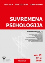 Suvremena psihologija - objavljen je novi broj časopisa Vol. 19, br.2 2016.