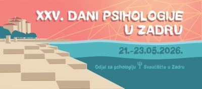 Dani psihologije u Zadru - obavijest o prilozima za Zbornik radova