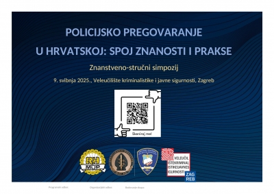 Policijsko pregovaranje u Hrvatskoj: spoj znanosti i prakse - poziv na simpozij