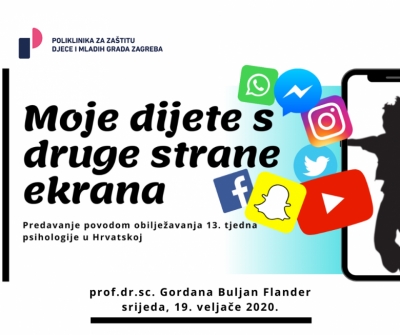 Moje dijete s druge strane ekrana - Gordana Buljan Flander u 13. TP