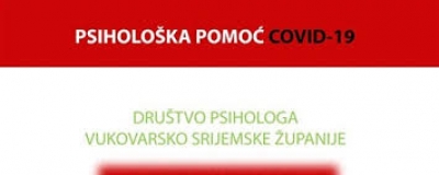 Dru&scaron;tvo psihologa Vukovarsko-srijemske županije - brojne aktivnosti u "korona krizi"
