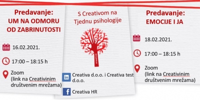 Creativa - doprinosi događanjima 14. Tjedna psihologije