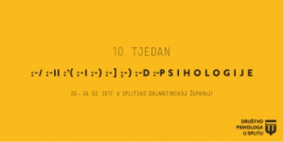Dru&scaron;tvo psihologa u Splitu - program 10. Tjedna psihologije