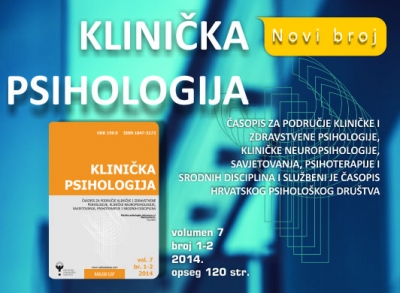 Klinička psihologija - novi broj časopisa