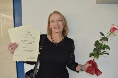 Dr Meri Tadinac - dobitnica godi&scaron;nje nagrade Filozofskog fakulteta