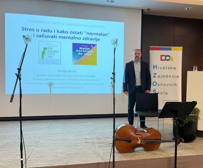 Sini&scaron;a Brlas u Poreču je održao edukaciju o mentalnom zdravlju na državnom stručnom skupu u organizaciji Hrvatske zajednice osnovnih &scaron;kola