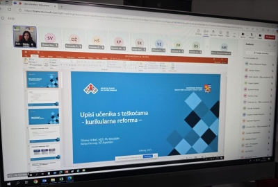 Sekcija za profesionalno usmjeravanje - održala predavanje na temu &bdquo;Upis učenika s te&scaron;koćama u razvoju &ndash; kurikularna reforma&ldquo;