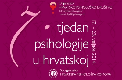 7. Tjedan psihologije u Hrvatskoj uspje&scaron;no  je održan