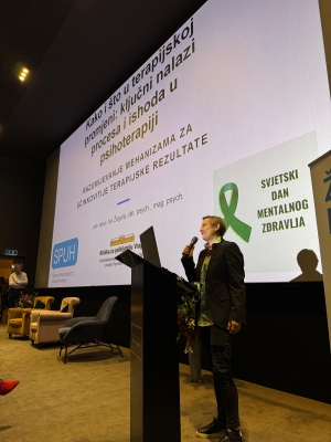 Iva Žegura - na SPUH konferenciji u povodu Svjetskog dana mentalnoga zdravlja