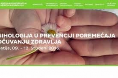 24. godi&scaron;nja konferencija hrvatskih psihologa - Opatija 2016. - rok za dostavu sažetaka 31.08.2016.