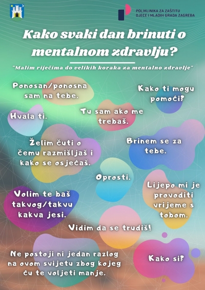 Poliklinika za za&scaron;titu djece i mladih Grada Zagreba: Kako možemo svakodnevno brinuti o mentalnom zdravlju?