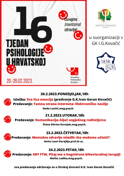 Dru&scaron;tvo psihologa Karlovac - u 16. Tjednu psihologije